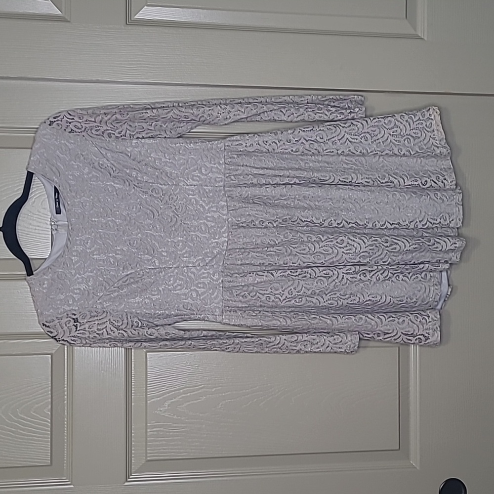 Doe & Rae Lace long sleeve prairie style boho dress size large